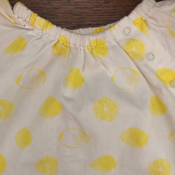 Egg baby by Susan Lazar lemon print blouse. EUC - Picture 2 of 3